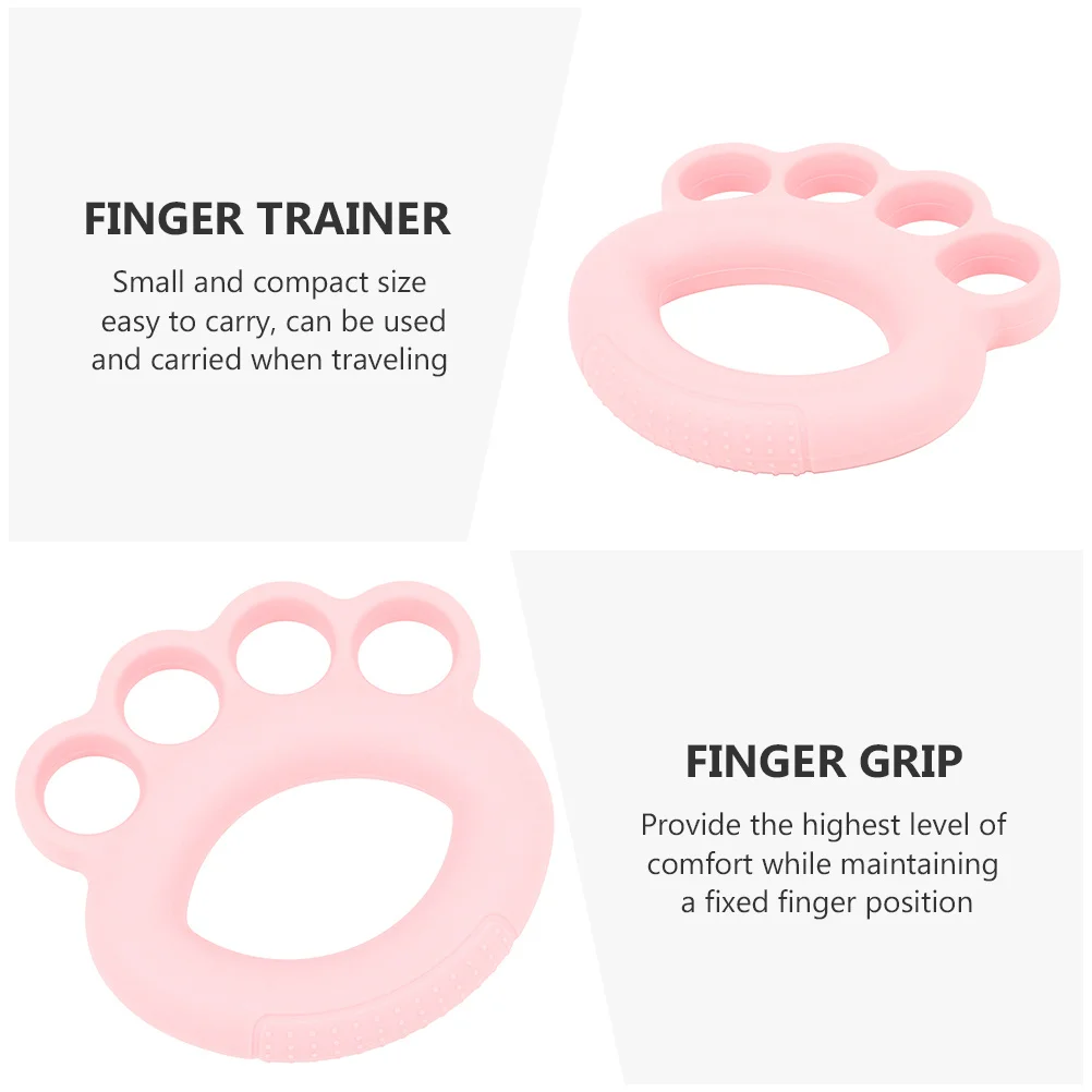 

1Pcs Finger Strength Trainer Silicone Portable Hand Grip Ring for Hand Strength Exercise Device Improve Grip and Finger