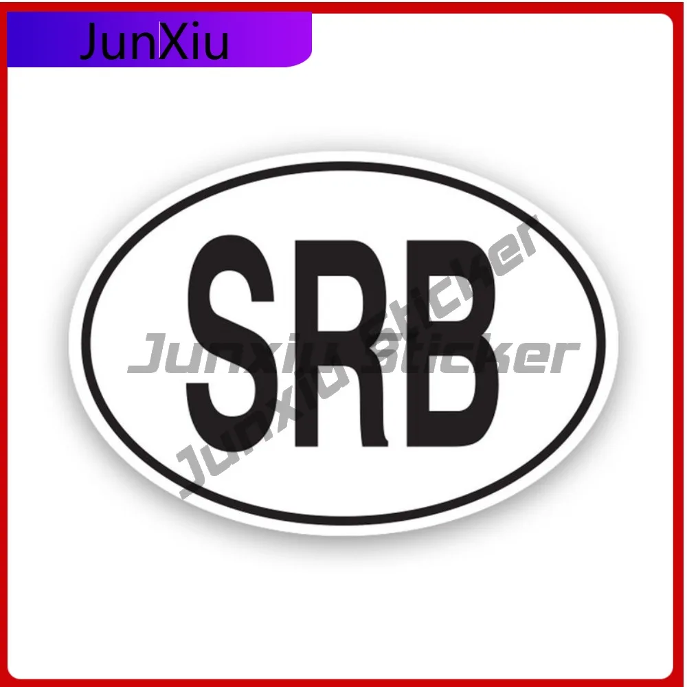 

Srb Serbia Country Scratch Resistant Fade Resistant Vintage For Car Window Helmet Rear Windshield No Residue Easy To Remove