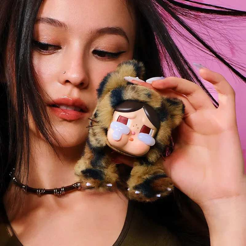 

CRYBABY Leopard Cat Series Vinyl Plush Pendant Blind Box Peripheral Birthday Gift Personal Accessories Backpacks Pendants