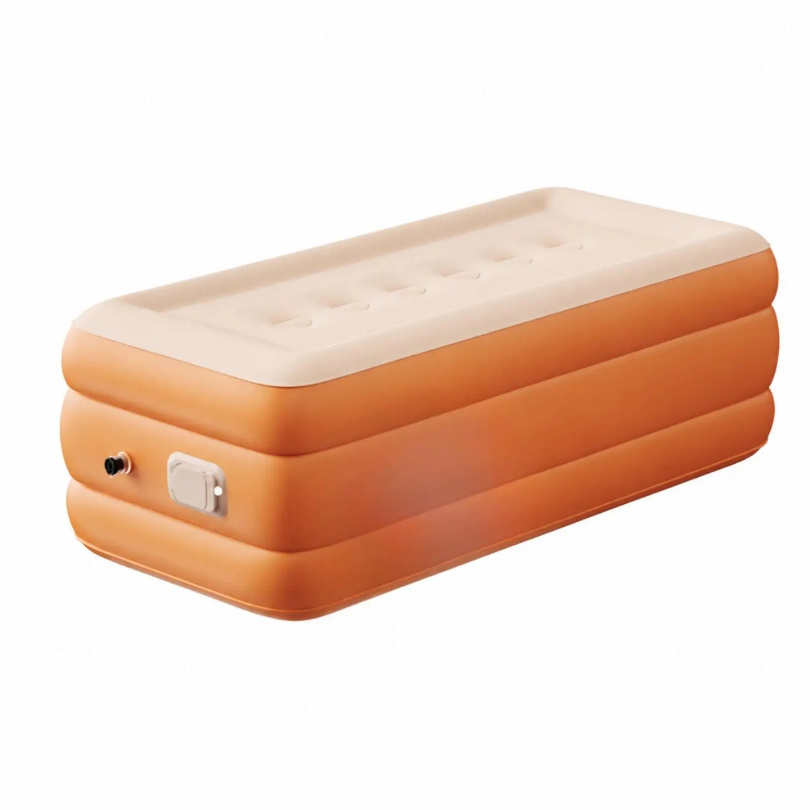 Flocking PVC Inflatable Sleeping Pad for Train Berth with Pump Portable Air Mattress for Car Travel Sleep