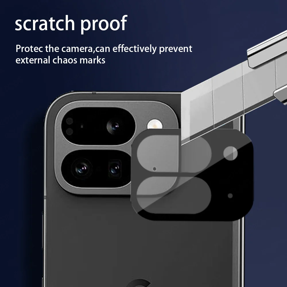 واقي زجاج لعدسة الكاميرا المنحنية ، Google Pixel 9 Pro Fold 5G ، كاميرا خلفية ثلاثية الأبعاد ، زجاج مقسى ، 1-3