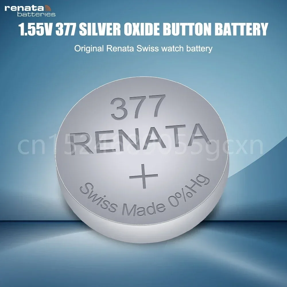 100% الأصلي ريناتا 377 SR626SW AG4 LR626 SR66 V377 1.55 فولت بطارية أكسيد الفضة لمشاهدة اللعب الموازين خلية زر التحكم عن بعد