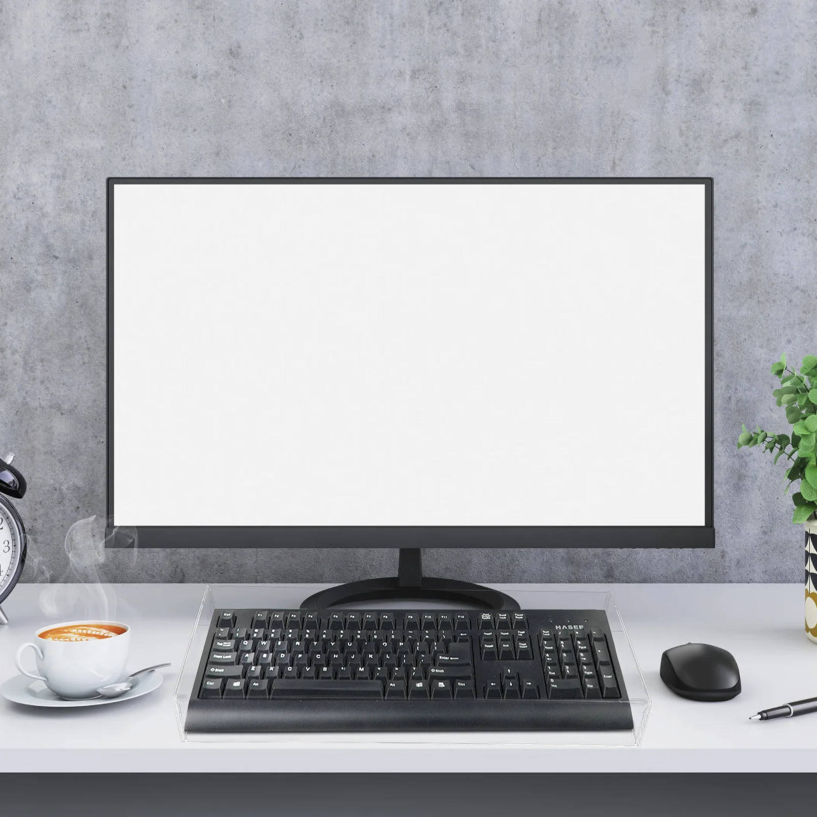 

Акриловый чехол для клавиатуры, прозрачный протектор, съемный, удобный, моющийся, водонепроницаемый чехол для настольных компьютеров