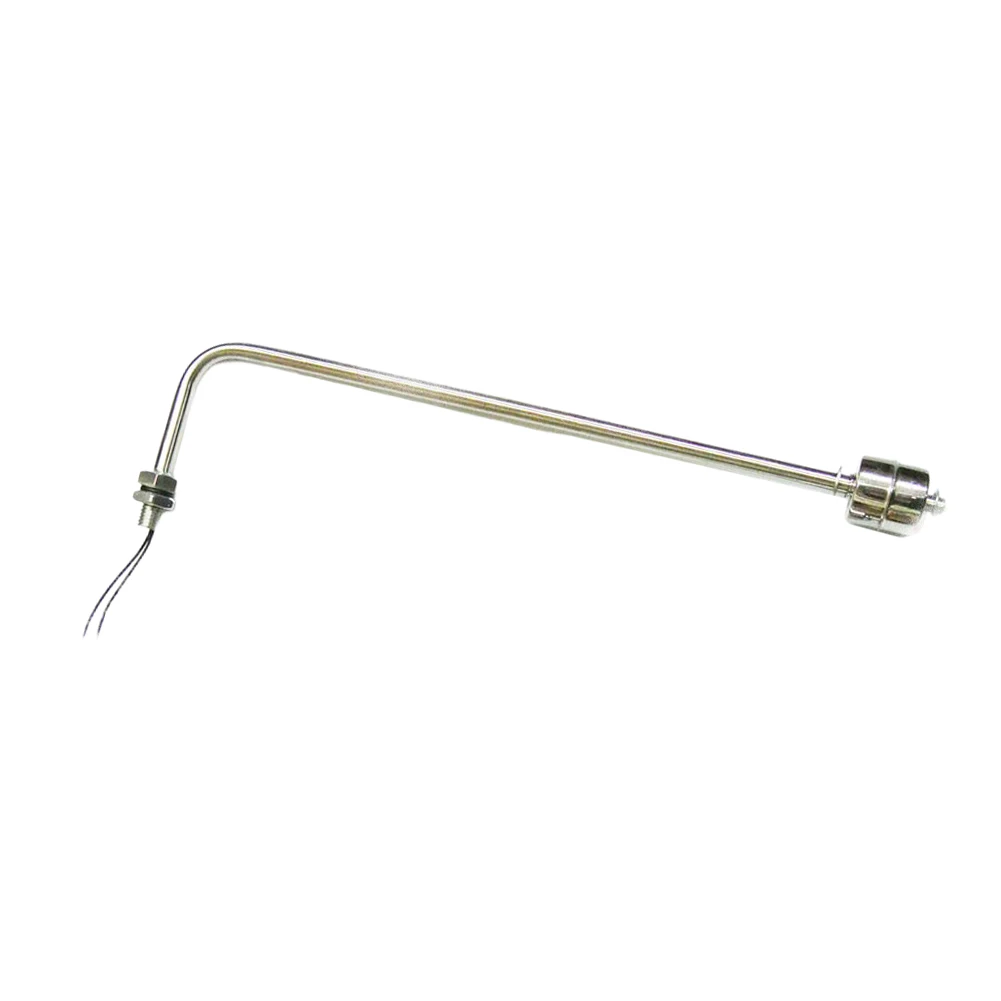 Right Angle 250*50*50 MM Float Switch 304 Stainless Steel Float 316L Retaining Ring 10mm Float Travel For Industrial Tanks