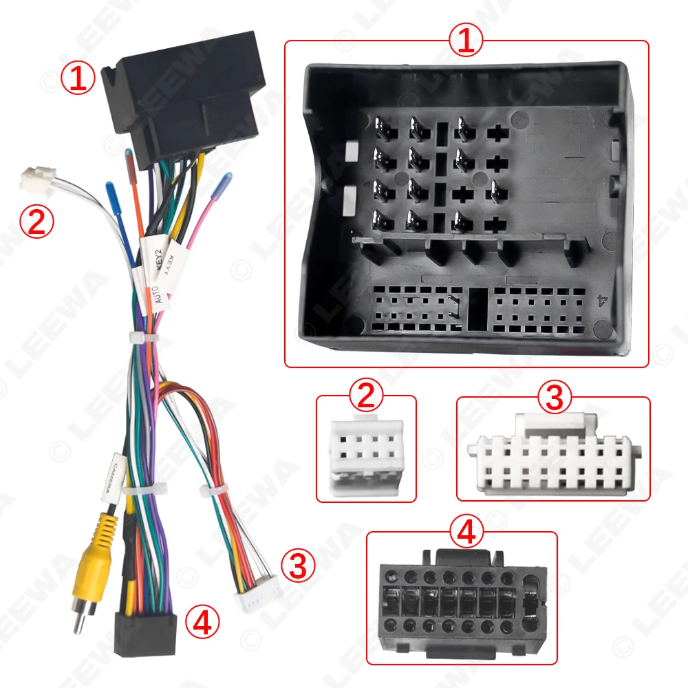 LEEWA Android Car Media Player Navi Radio CANBUS BOX Wire harness For Volkswagen Golf 5/6/Polo/Passat/Jetta/Tiguan/Touran/Skoda