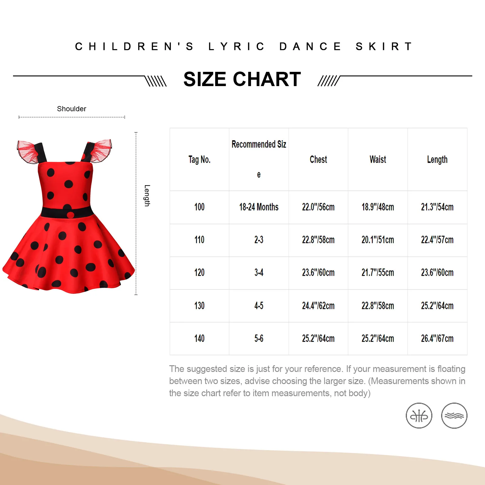 Halloween Kids Girls Cartoon Ladybug Dress Cosplay Costumes Straps Sleeveless Polka Dots Print High Waist A-line Short Dresses