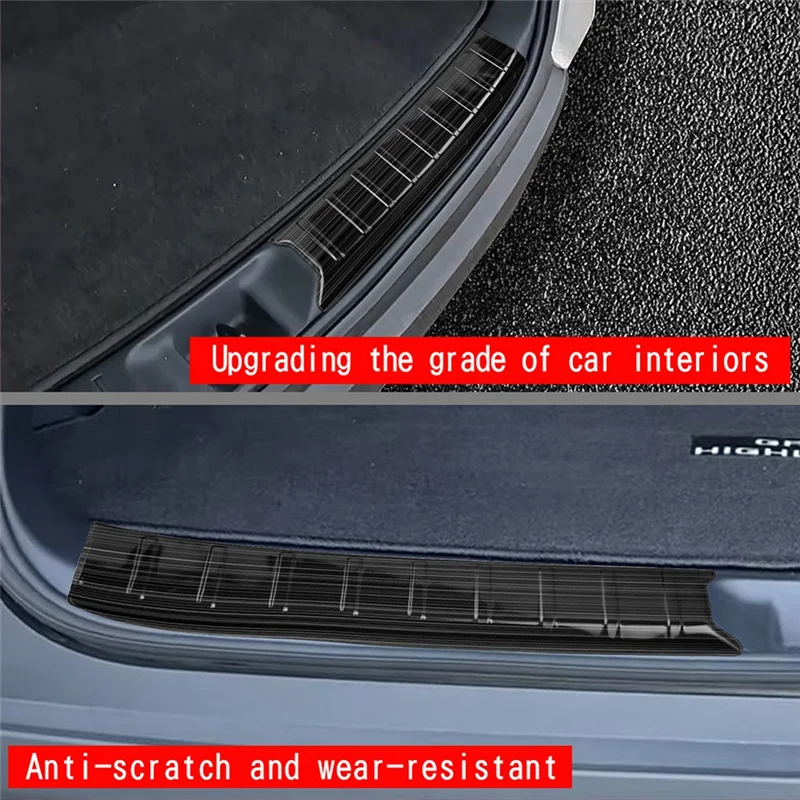 

Car Stainless Steel Trunk Pedal Rear Tail Box Guard Pedal For Toyota Grand Highlander 2024 Car Accessories