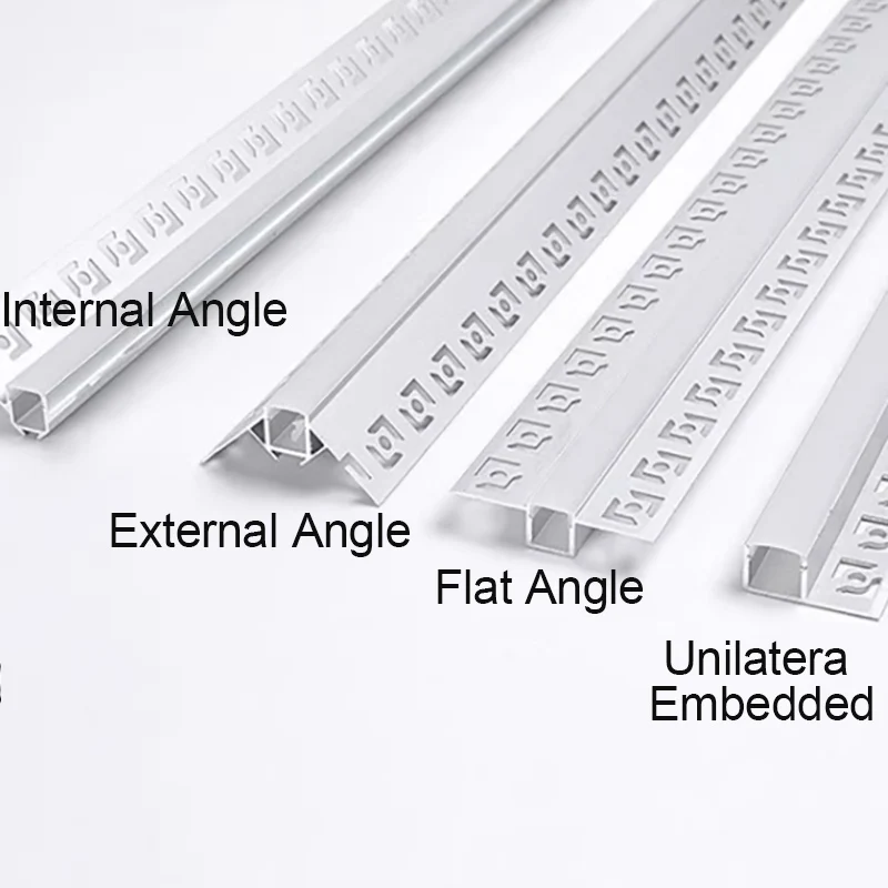 Imagem -03 - Boundless Embedded Line Light Teto Gesso Drywall Canal Iluminação Perfil de Alumínio Recesso Lâmpada do Quarto