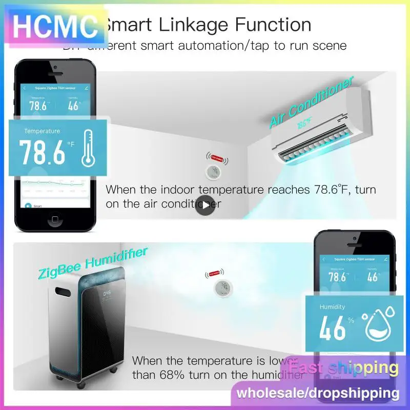 

Термометр и концентратор Tuya, дистанционное управление, датчик температуры и влажности, универсальный комнатный гигрометр Tuya, детектор, умный дом