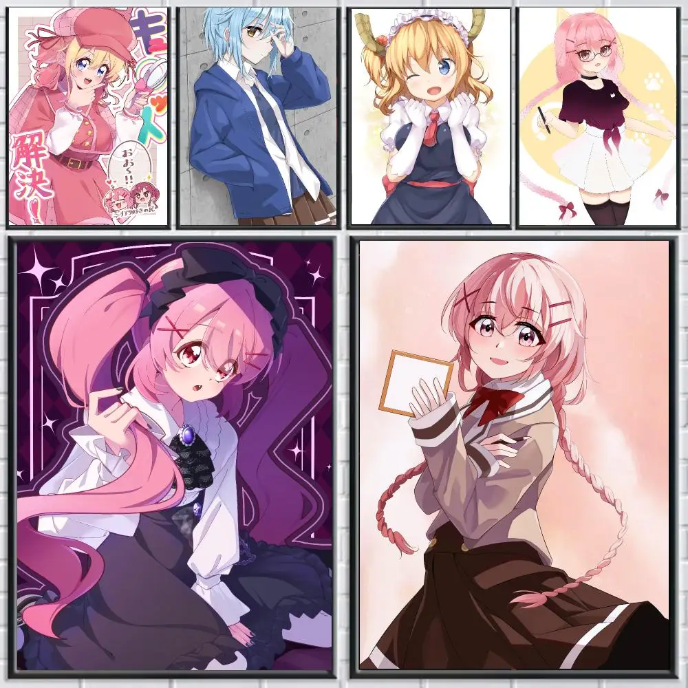 anime C-Comic Girls-S Poster Peel and Stick Wall Art for Cafe Office Bar and Home Decoration