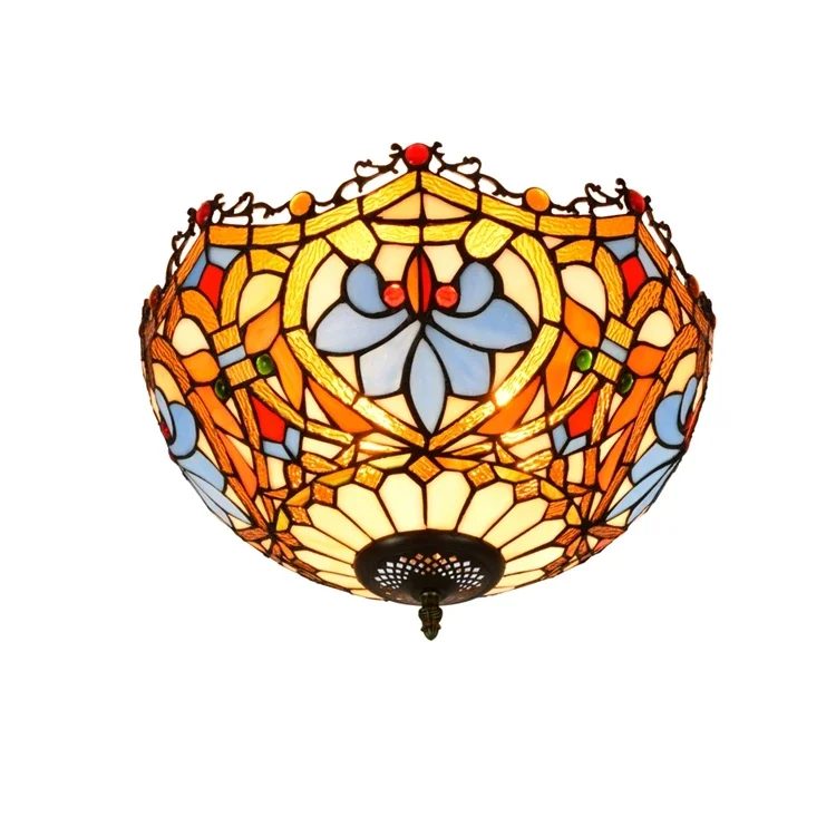 

12 Inch 30cm Stairs Corridor Lighitng Led Glass Lamps Bedroom Flower Shaped Lights Coloured Nordic Ceiling Light