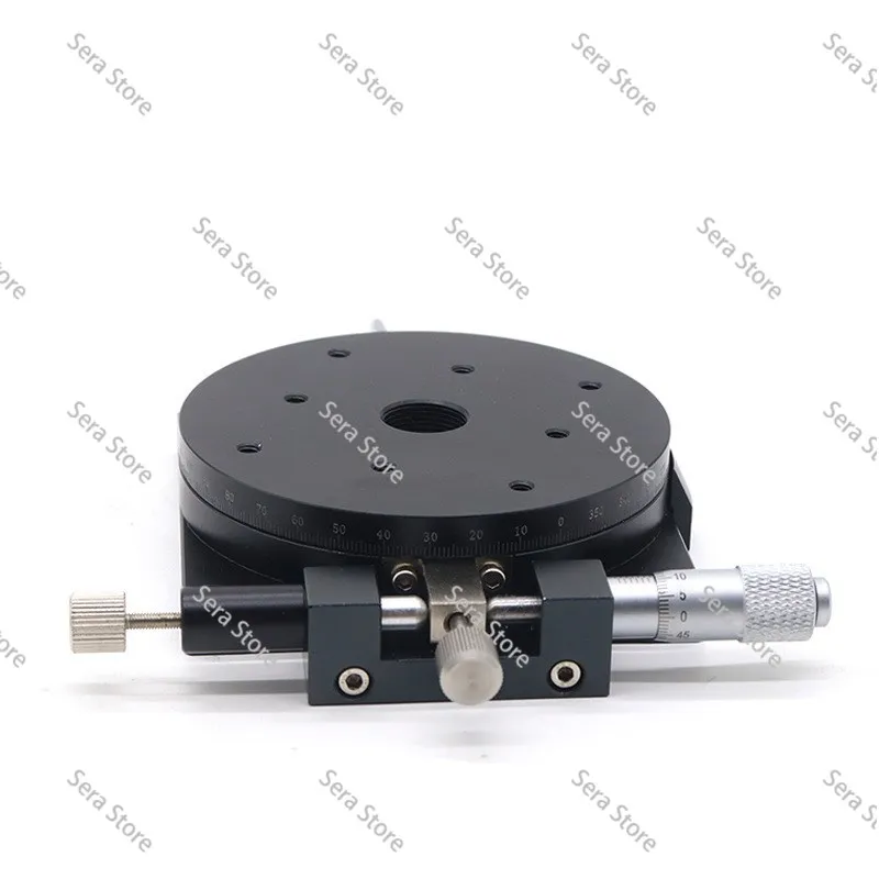 Manual R-Axis Rotary Stage Precision Fine Adjustment Turntable Work Platform RS60-L