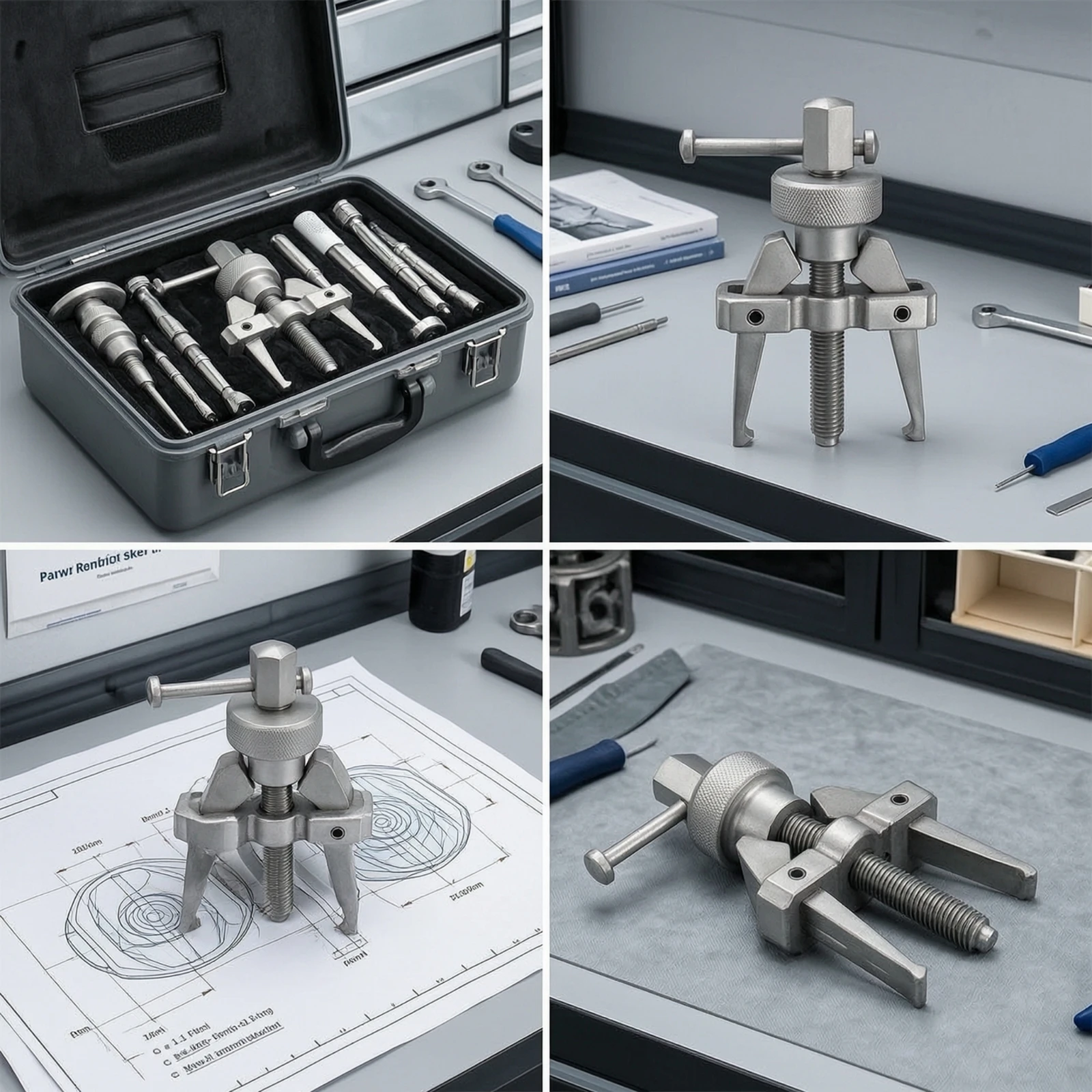 Boat Maintenance Impeller Replacement Tool Mechanical Puller with T Handle Reliable for Pumps