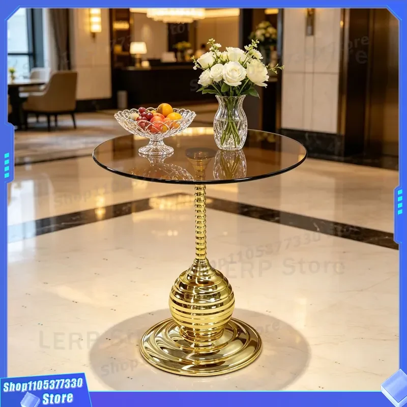 Modern Light Luxury Fiberglass Coffee Table Special Shaped Personalized Side Table for Hotel Living Room Villa Homestay