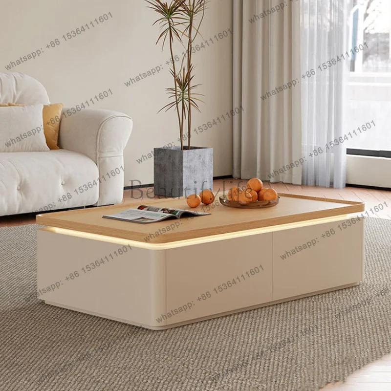 LJY European Vintage Coffee Tables Space Saving Luxury Modern Side Table Nordic Display Trendy Stolik Kawowy Living Room Furnitu