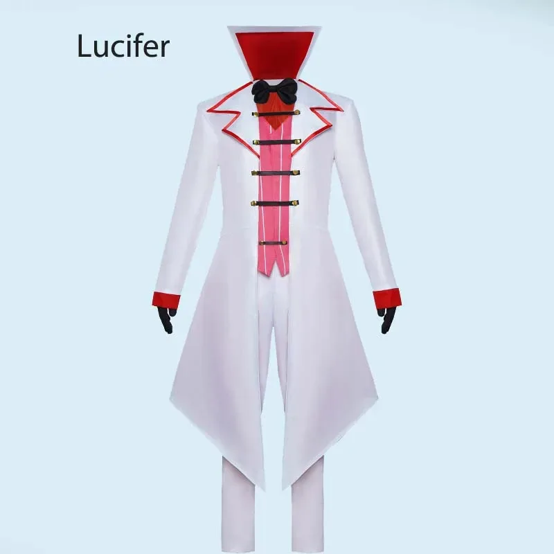 

Anime Cosplay Hazbin Hotel Lucifer Deluxe Outfits with Gloves for Halloween Party Lucifer Cosplay Costume