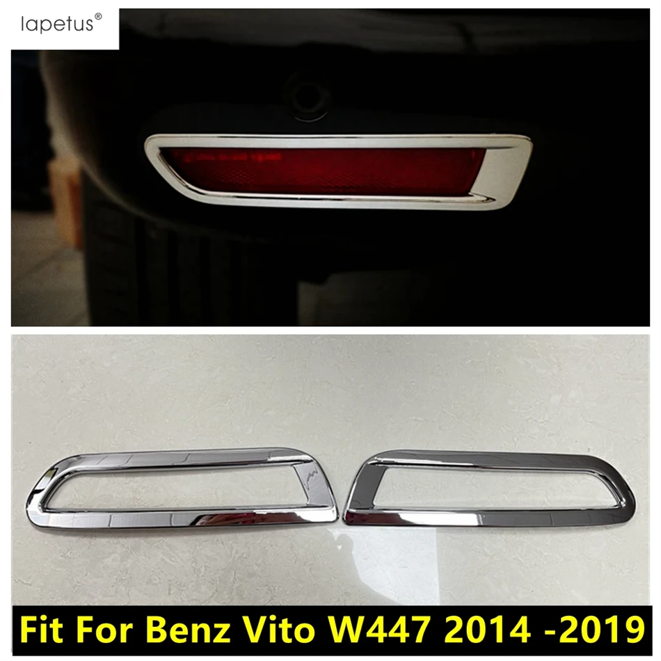 

Rear Tail Fog Light Lamp Frame Decoration Cover Trim For Mercedes-Benz Vito W447 2014 - 2019 ABS Chrome Accessories Exterior Kit