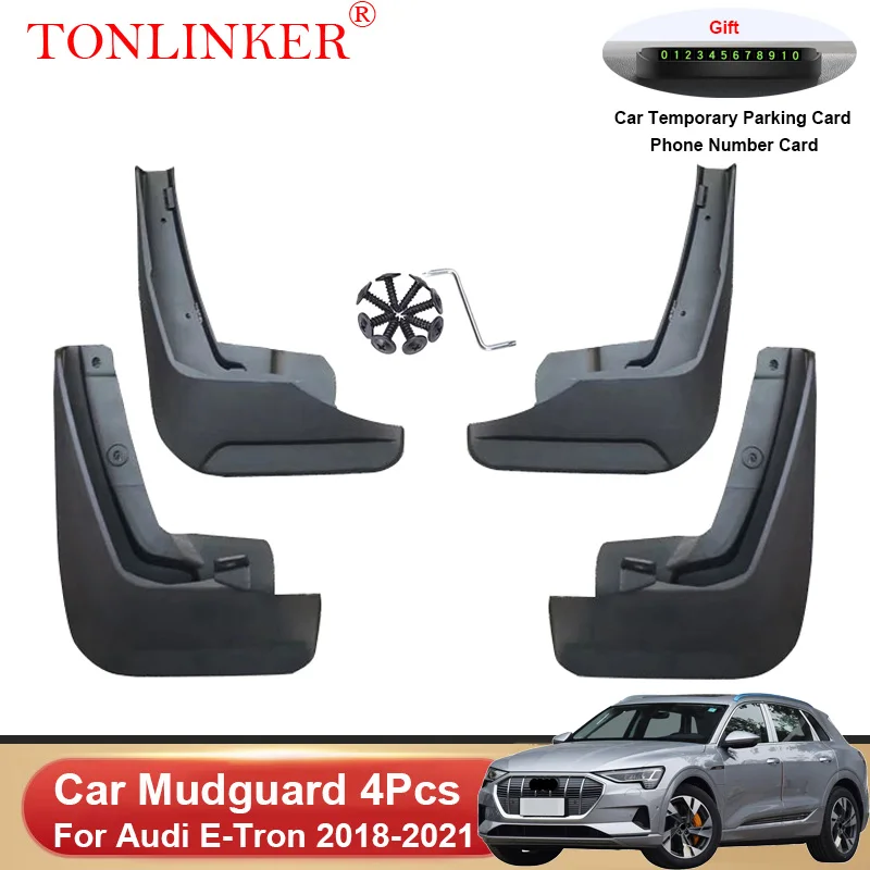 

TONLINKER Car Mudguard For Audi E-Tron 2019 2020 2021 2022 Etron Front Rear Mudguards Splash Guards Fender Mudflaps Accessories