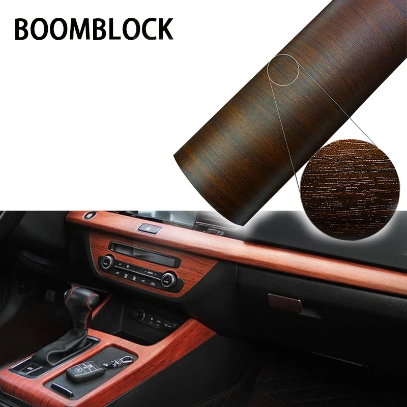 3D Car Stickers 30*100cm Wood Grain Car Wrap Film Decals for BMW E90 F30 F10 Audi A3 A6 C5 C6 Opel Insignia Alfa Romeo Ssangyong