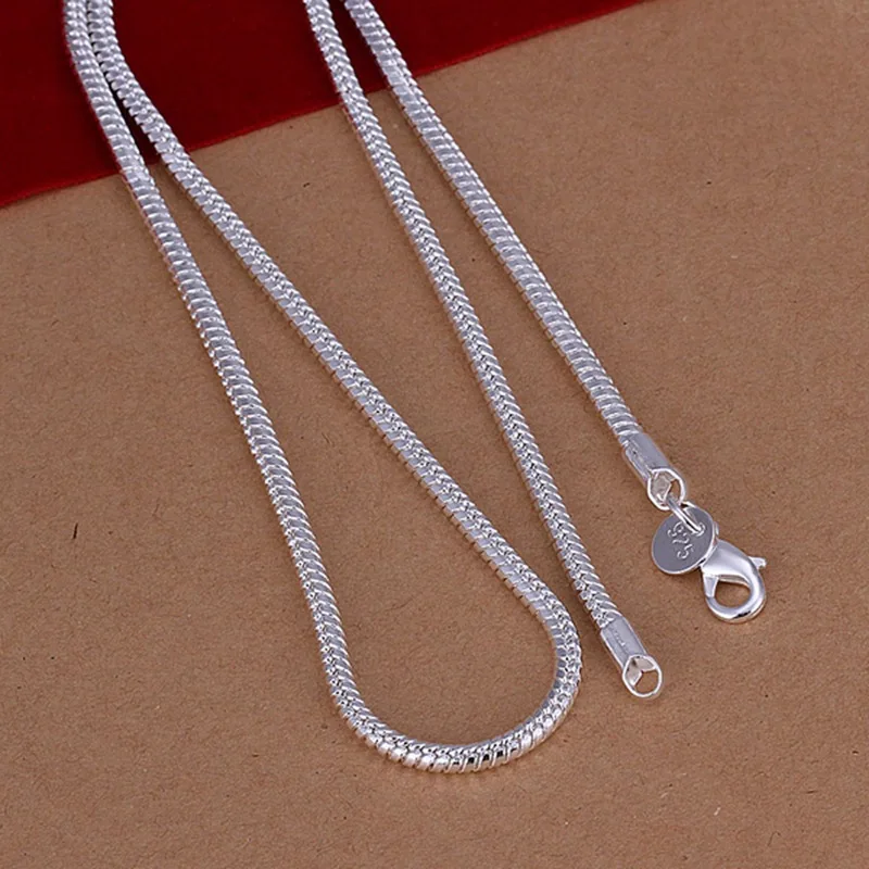 Copper electroplated snake bone chain necklace geometric Korean male style no pendant 21–60 cm adjustable length stainless steel
