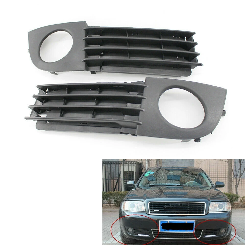 Car Fog Light Lamp Cover Bumper Grill Fit for - A6 C5