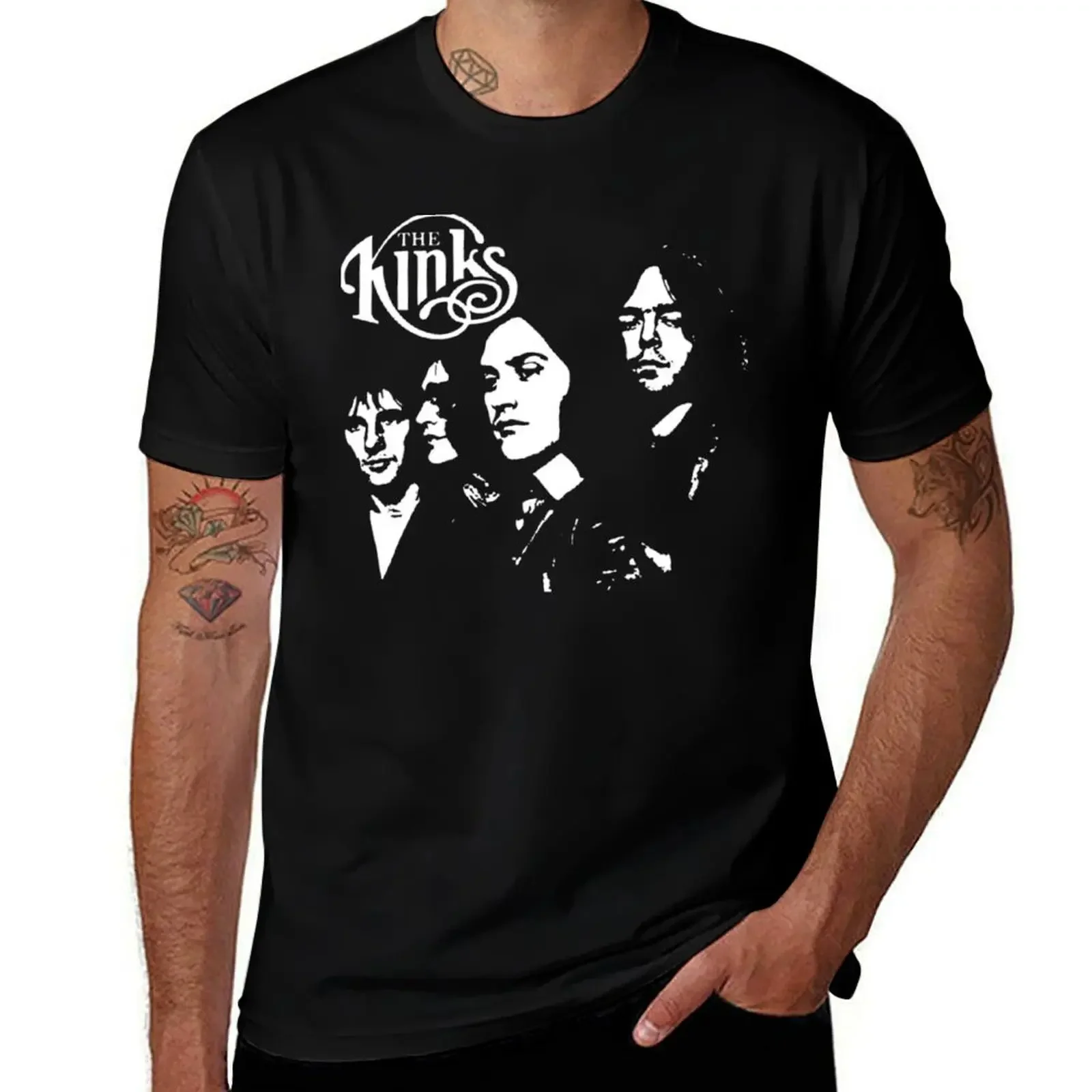 the kinks band 12 T-Shirt designer shirts oversized graphic tee Aesthetic clothing custom t shirt Short sleeve tee men