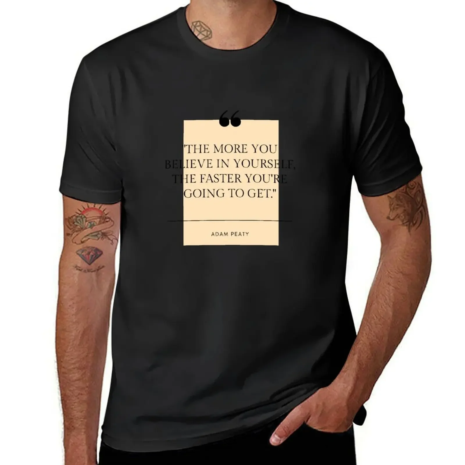 

Adam Peaty Quote T-Shirt sublime summer tops plus sizes oversized men clothing