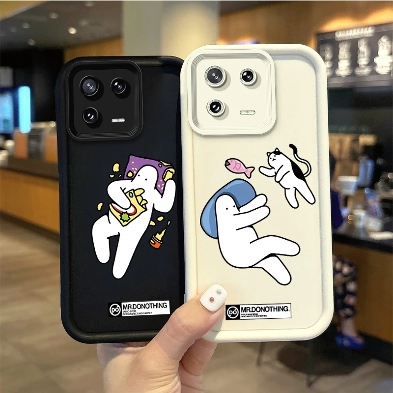 Cute Cartoon Mr Donothing Phone Case For XiaoMi 15 Pro Case 14 13 12 11T Pro 13 12 11 Lite Poco F6 F5 X5 X3 Pro Shockproof Cover