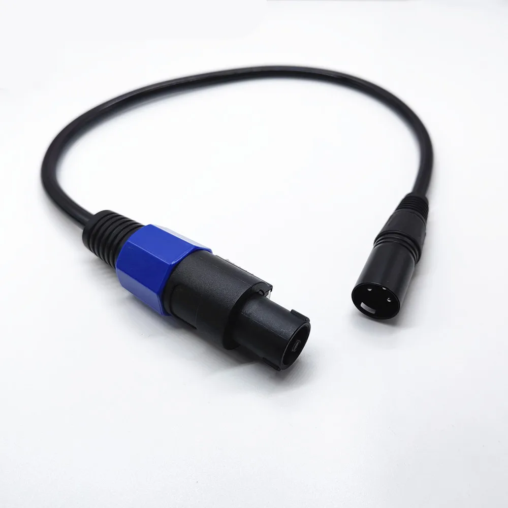 SpeakOn to XLR Cable, Audio Jack Speak-On Male to 3 Pole XLR Female Extension Wire DJ PA Gig Stage Microphone with Twist Lock