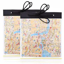 Map Case Transparent Waterproof PVC Stationery Storage Holder Cover Camping Fishing Picnic Mountaineering Pocket Bag