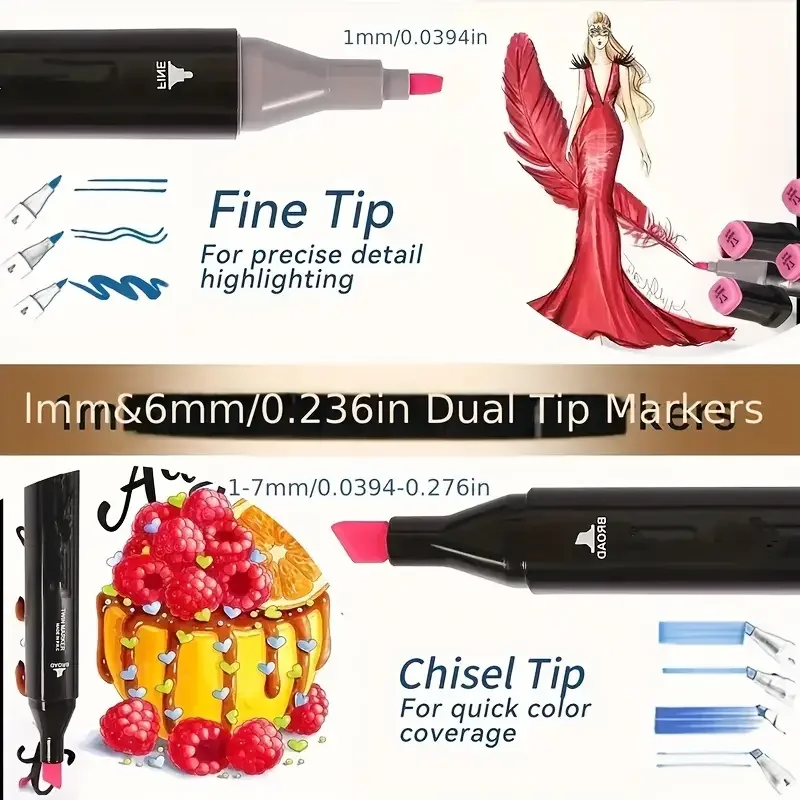 168-цветный двусторонний марке – обзор и цена Correction Pen Fine