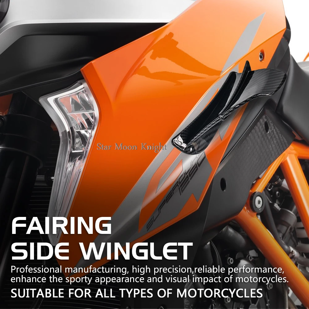 Motorcycle Fairing Side Winglet Aerodynamic Wing Deflector Spoiler For RC390 RC200 RC125 RC8C 1290 Super Duke 990 Super Duke