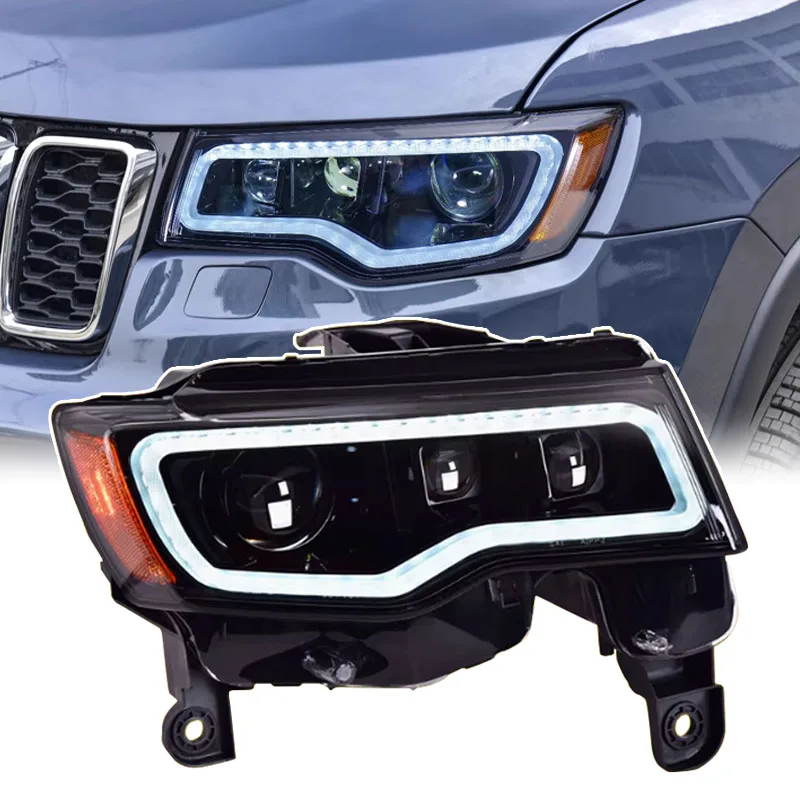 Archaic LED Headlights for Jeep Grand Cherokee Headlight 2017-2020 with Sequential Grand Cherokee LED Head Light Accessories