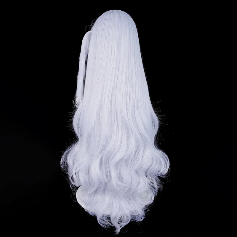 لعبة السحرية فتاة الساحرة محاكمة ناتسومي شعر مستعار تأثيري طويل الضوء الأرجواني شعر مستعار لحفلة كوميكون الكبار النساء الرجال #2