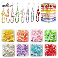 Mobile phone chain DIY bead accessories bracelet necklace mixed with loose beads jewelry handmade set material package gift box