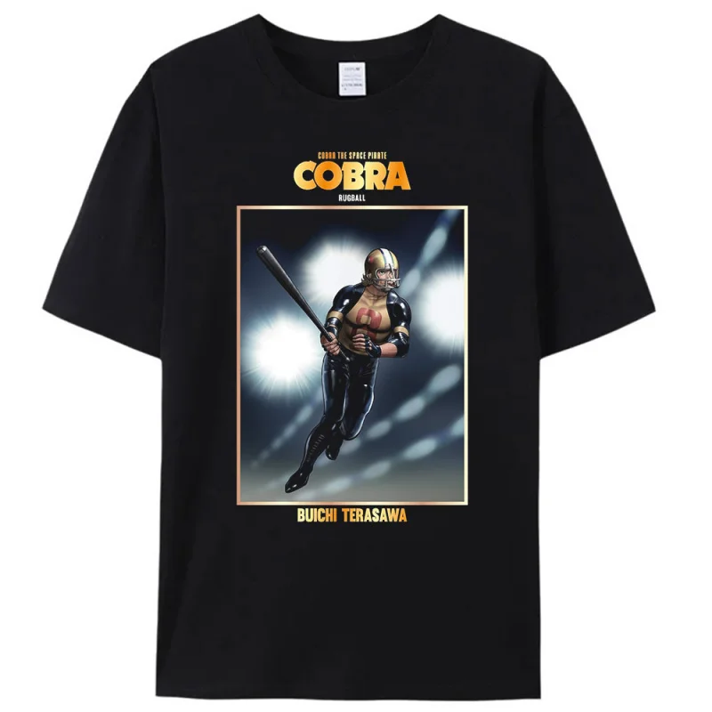 The Space Adventure Cobra EQUIPE Z Rugball Player Anime t shirt Men's gift Tee Cool present Cartoon Sweatshirt All size Tops