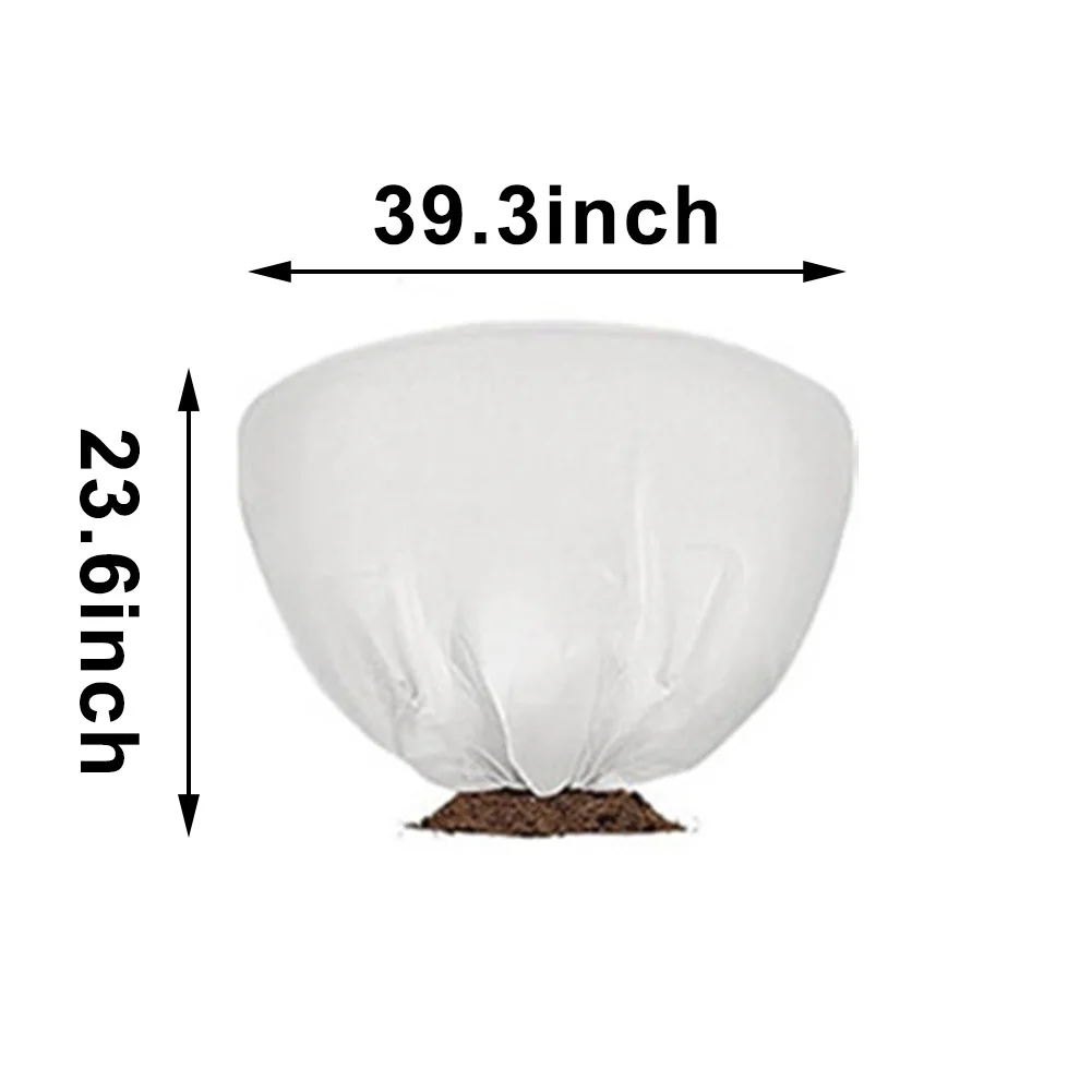Winter Frost Shield Cover for Plant Protection Thick NonWoven Fabric For Outdoor Use Sizes 39 3 by 23 6 and 19 6 by 39 3