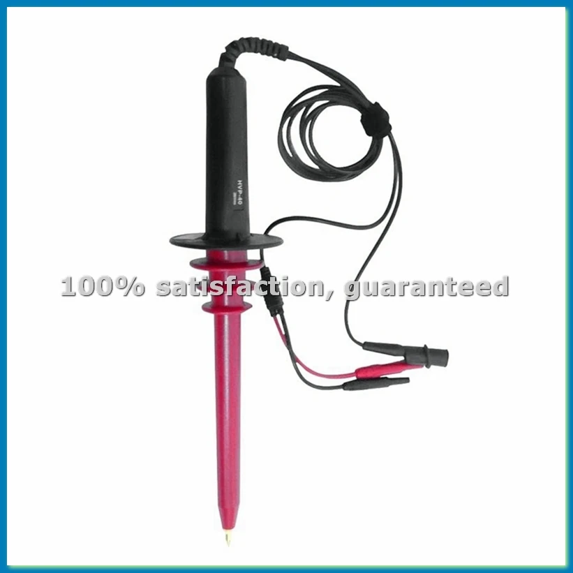 HPV-40 High Voltage 40KV Multimeter Probe 1000 High Voltage Attenuation Detection Rod AC 10MHZ Probe 0-40KV 1000:1-A27I