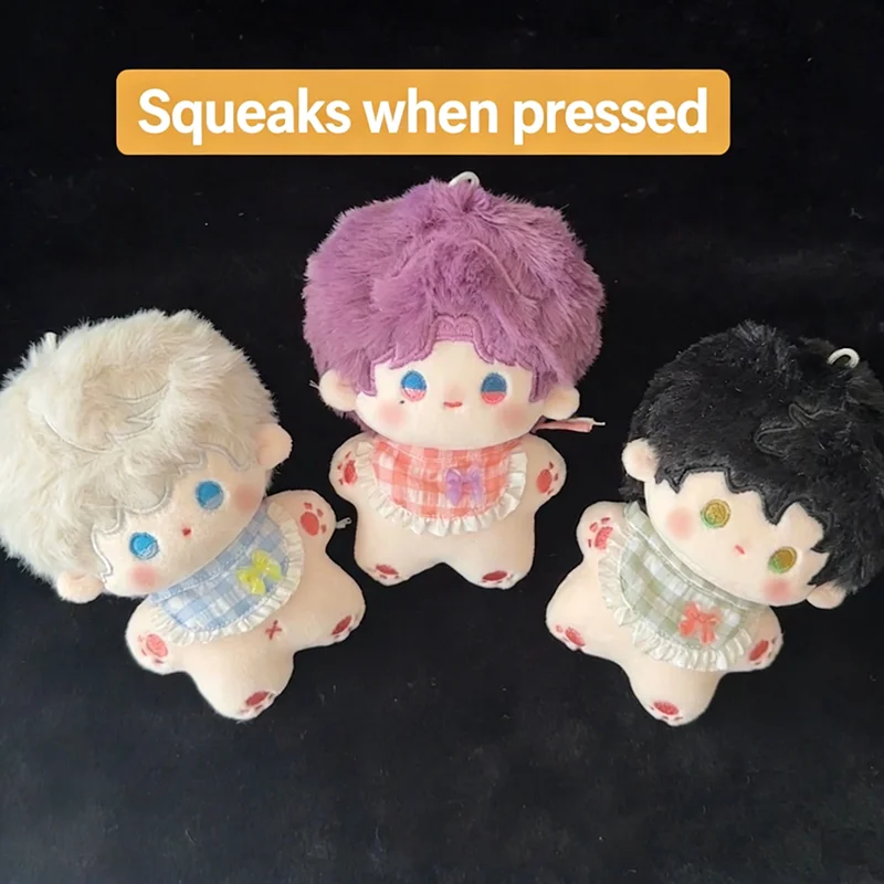 

10cm Love And Deep Space Plush Doll Toys Starfish Body Cotton Doll with Bib Rafayel Xavier Zayne Caleb Stuffed Plushie Fans Gift