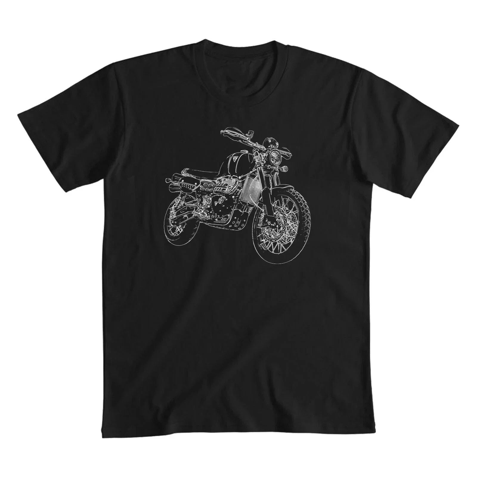 2025 New summer Men T Shirt Casual Scrambler 1200 T-shirt motorcycle Graphic Short Sleeves 100% Cotton Cool Tee