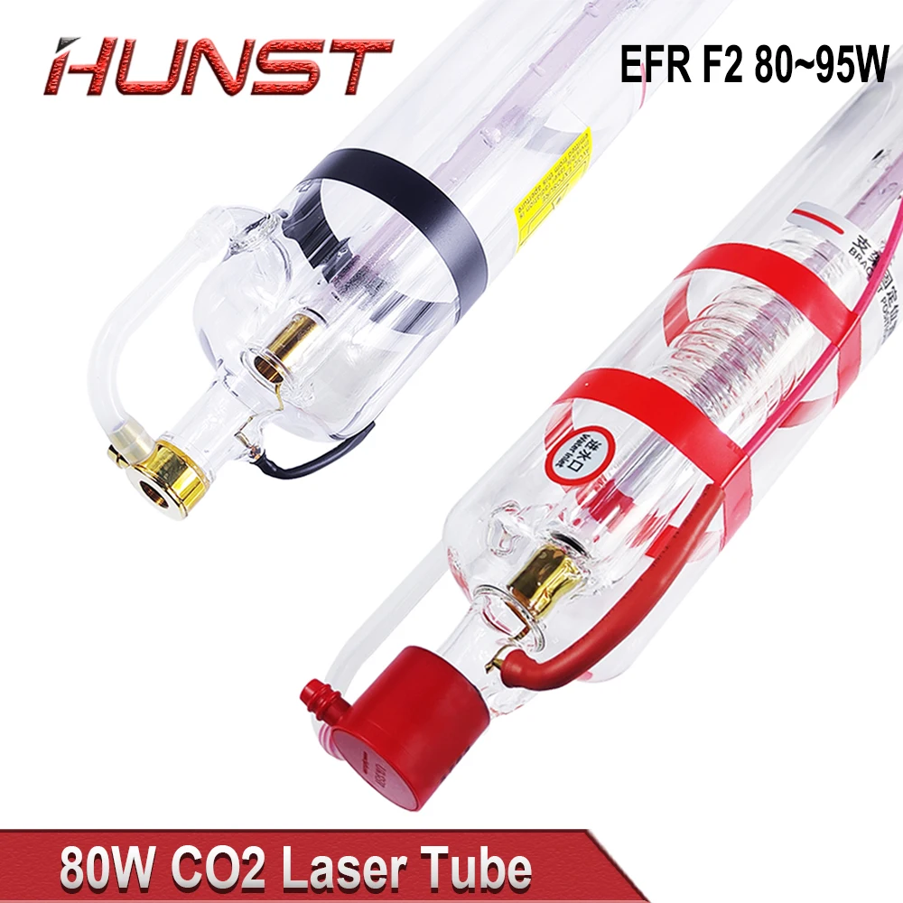 HUNST EFR 80-95W CO2 Laser Tube Diameter 80mm Length 1250mm Laser Tube Suitable For Laser Engraving And Cutting Machine