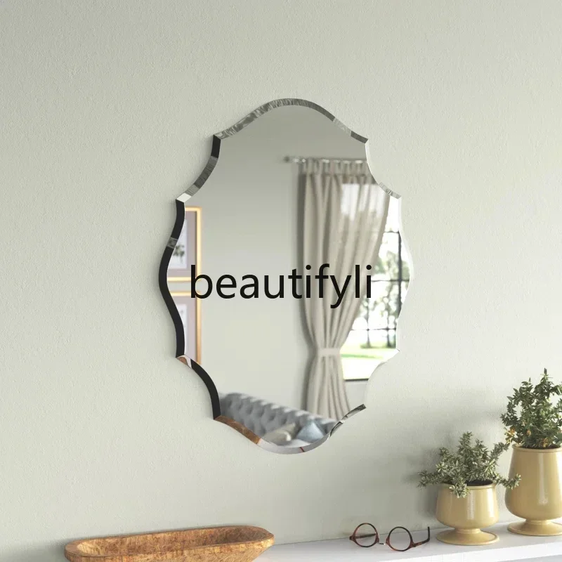 

Bathroom birthday gift arched vanity mirror background photo waterproof borderless vanity mirror