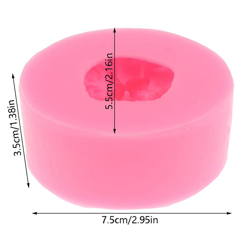 Molde de silicona de flor de melocotón para hacer Fondant de flores, herramientas de molde de silicona para decoración de pasteles hechos a mano, 1 unidad