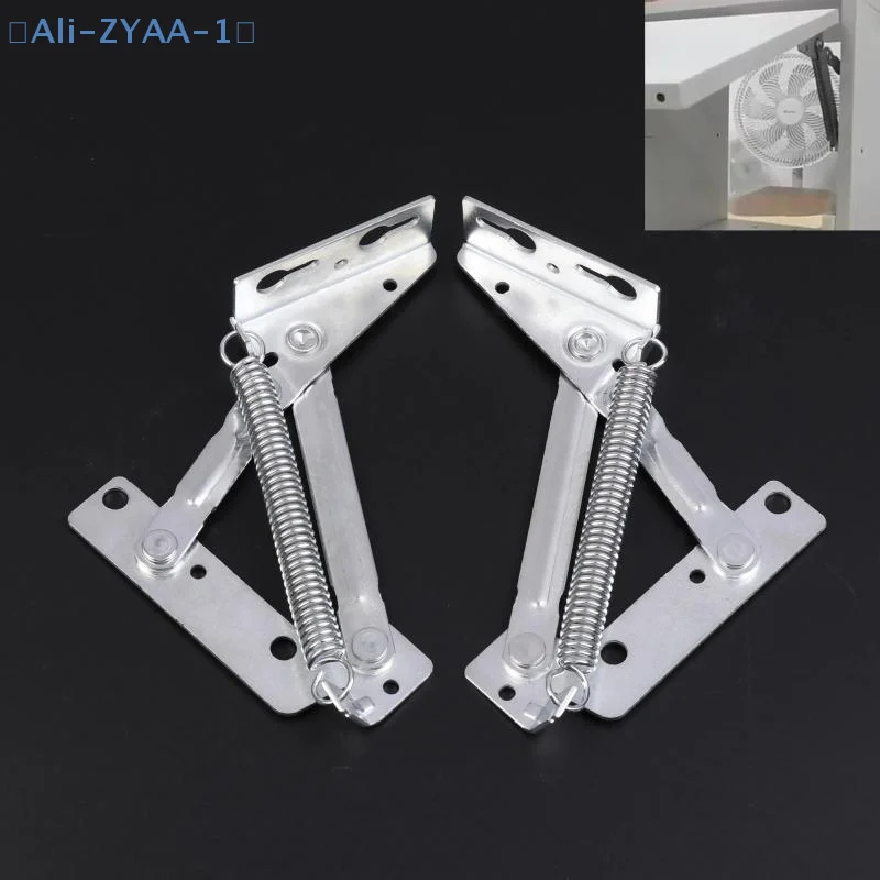 【ZYAA-1】2Pcs 80 Degree Sprung Hinges Cabinet Door Lift Up Stay Flap Top Support Cupboard Kitchen Accessories