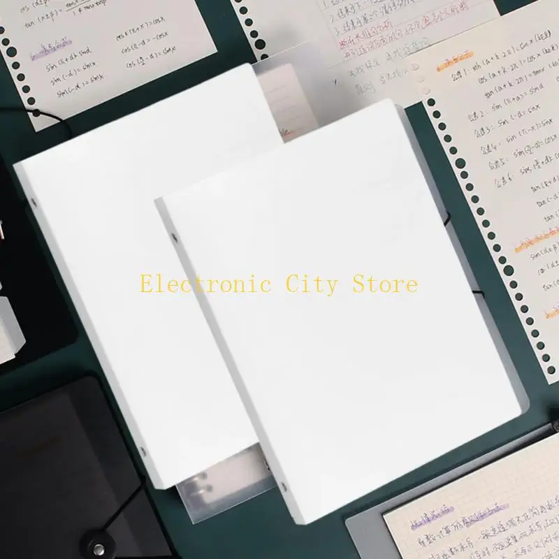 Caderno recarregável 8 Rings Capas Capas blocos para material escolar escritório Hu8D