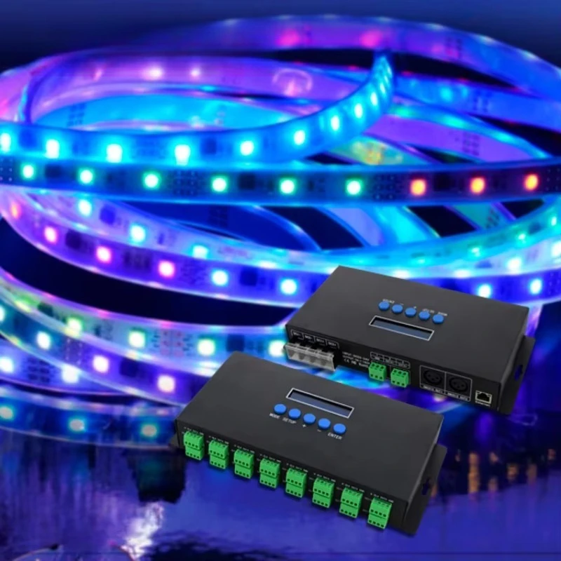 BC‑216 Manual 16‑Port DMX Artnet Controller DC12V Pixel LED Light Controller RoHS Certified Stage Lighting Signal Control Module