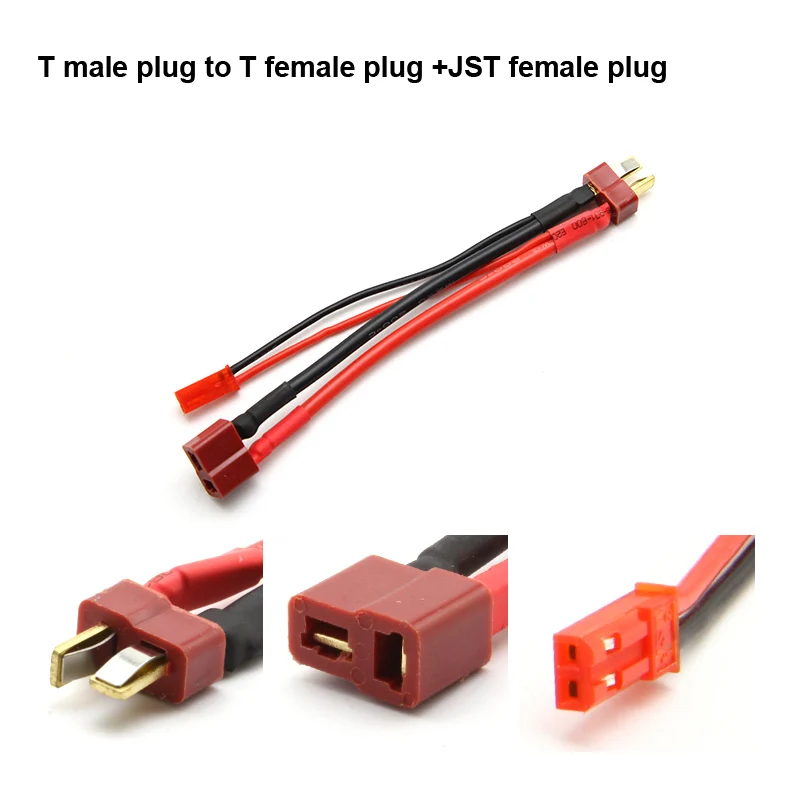 Adaptateur femelle vers mâle 10/12/14/16awg 10cm pour batterie Lipo RC, connecteur Xt30/Xt60/Xt90/Ec3/Ec5/Mpx/Trx/Xt150 T, 1 pièce