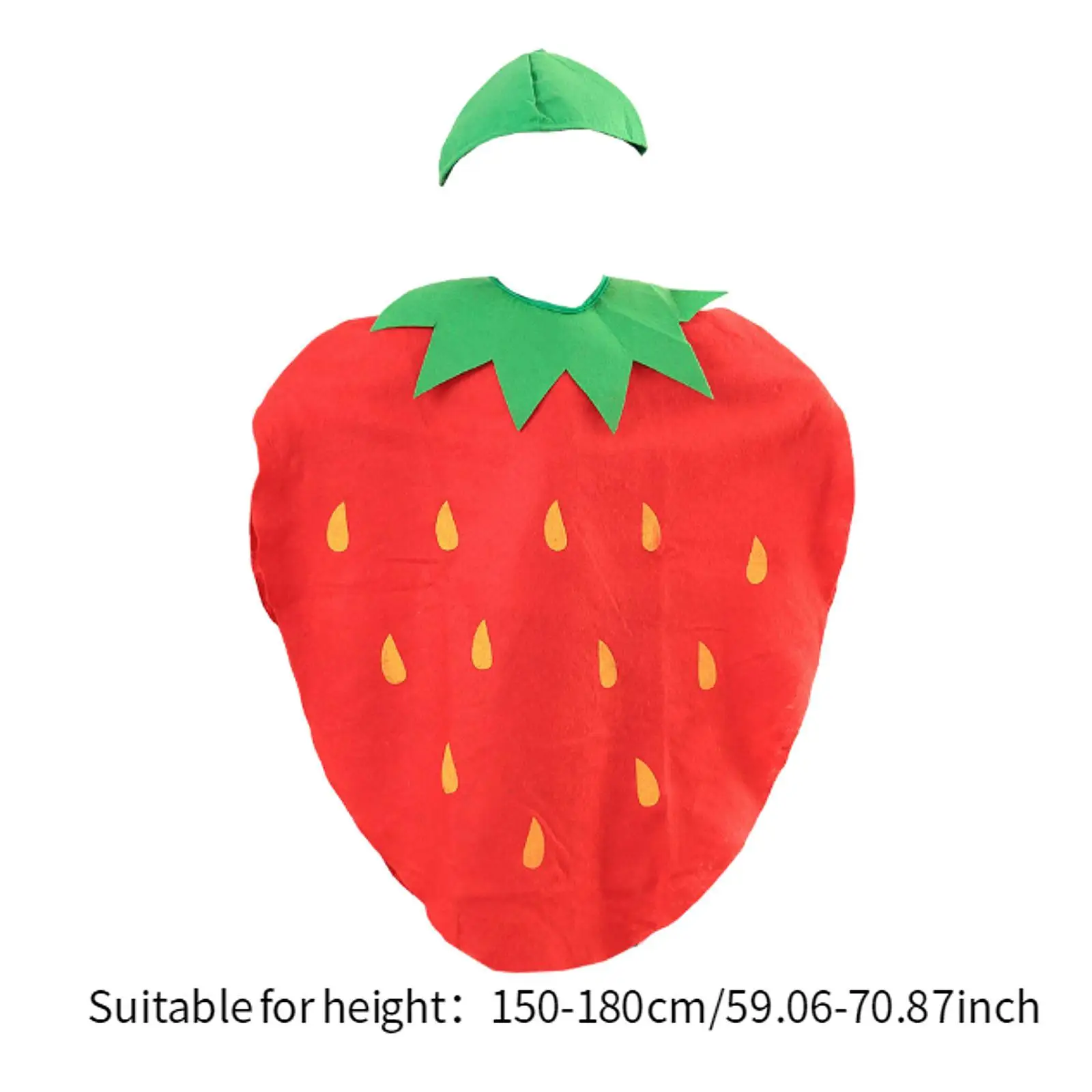 2xTraje de fresa Disfraz de fruta de dibujos animados para juegos de rol de Halloween Fiesta temática Estilo B