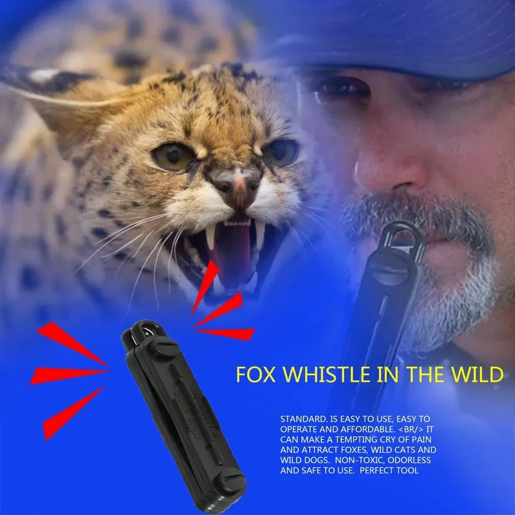 Outdoor Fox Down Fox Blaster Call Black Whistle Predator Hunting Lamping Calling Rabbit Game Caller Animial – Detail 7