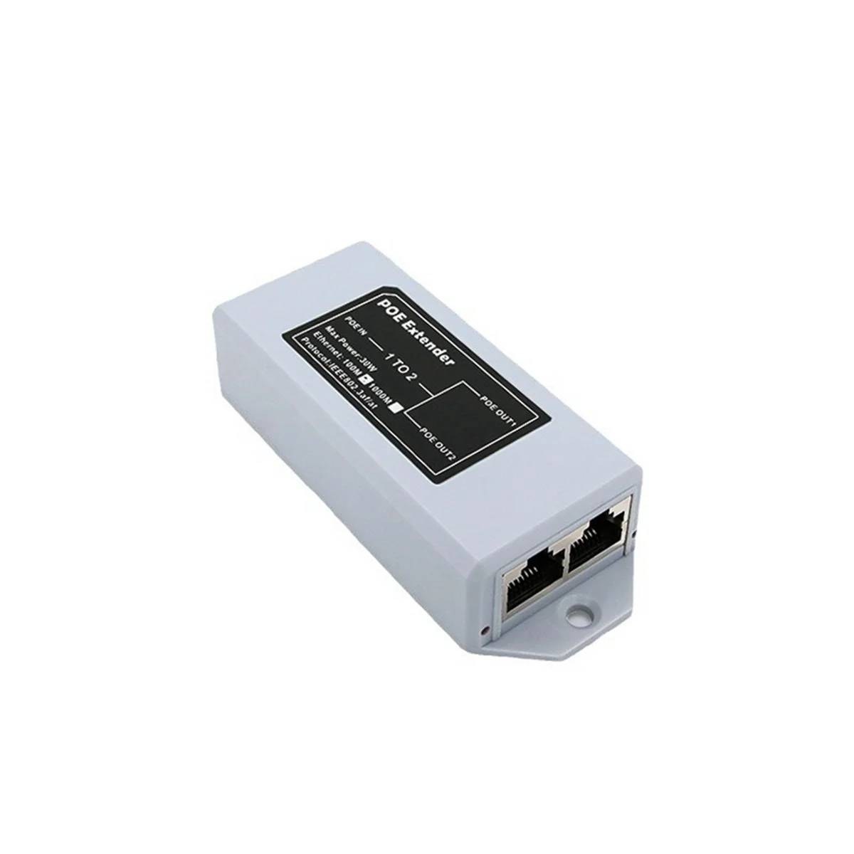 

1 in 2 Out 100M Standard POE 100M Network Extender Cascad Repeater Rj45 Comply with IEEE 802.3AT/AF for IP Camera